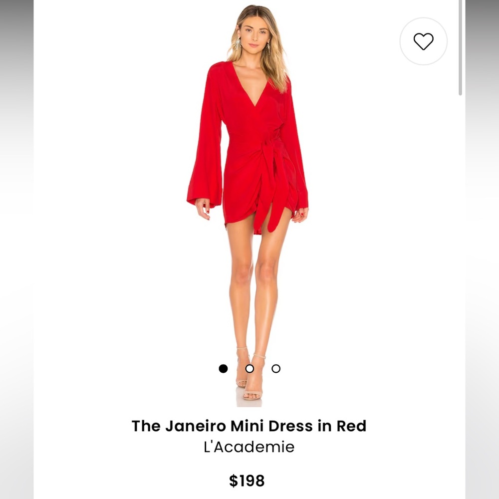 Never worn L’Academie XXS Red mini dress
